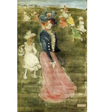 Lady In A Pink Skirt