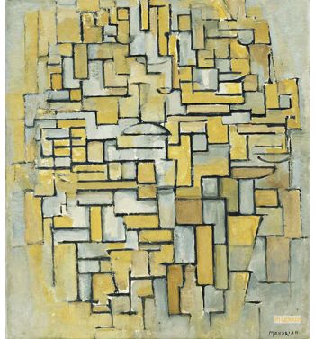 Composition In Brown And Gray