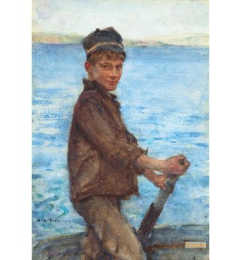 Steering The Punt 1909