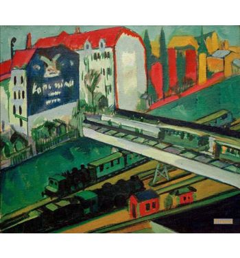 Tram And Railway, View From The Studio Window