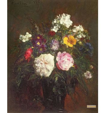 Roses And Phlox, 1862