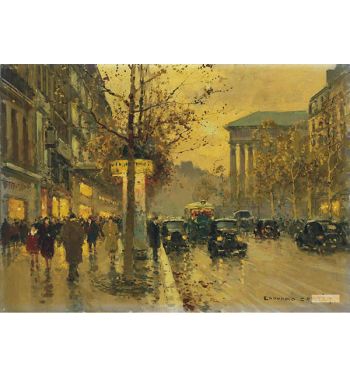 Boulevard La Madeleine In The Evening