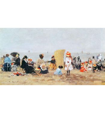 Beach Scene Trouville 1881