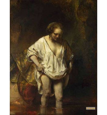 A Woman Bathing In A Stream Hendrickje Stoffels