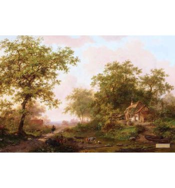 Cattle In A Summer Landscape