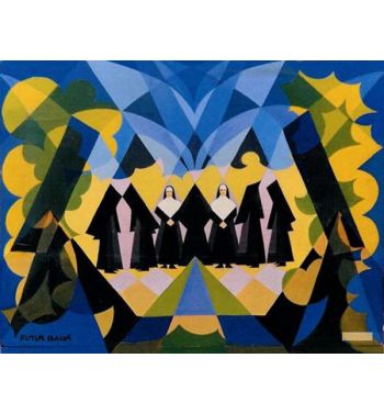 Nuns And Landscape 1925