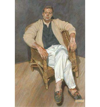 Man in a String Chair