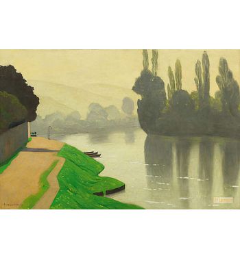 Morning Mist In Les Andelys 1917