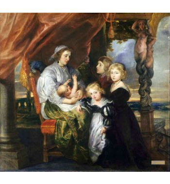 Deborah Kip Wife Of Sir Balthasar Gerbier And Her Children