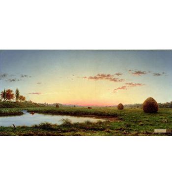 Haystacks On The Newburyport Marshes 1862