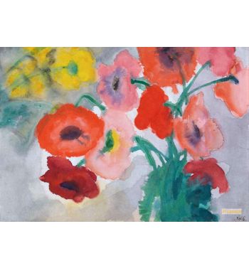 Floral Life With Red