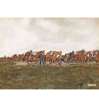 Cavalerie Op De Heide Back From The Manoeuvres
