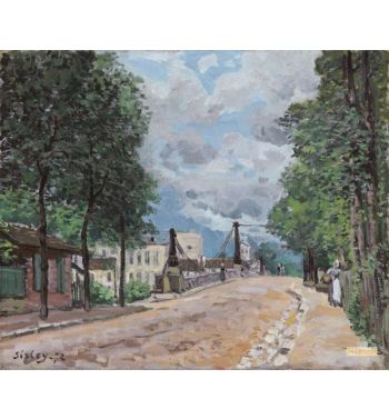 The Road Of Gennevilliers; La Route De Gennevilliers 1872