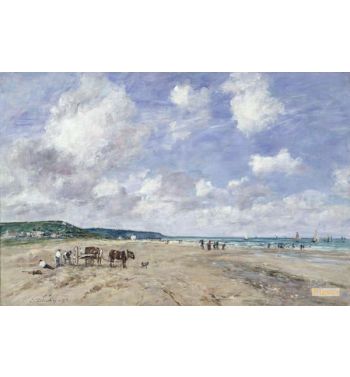 The Beach At Tourgeville 1893