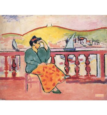 Woman On A Terrace