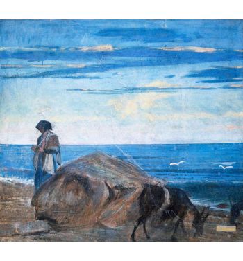 Goat Herder By The Sea