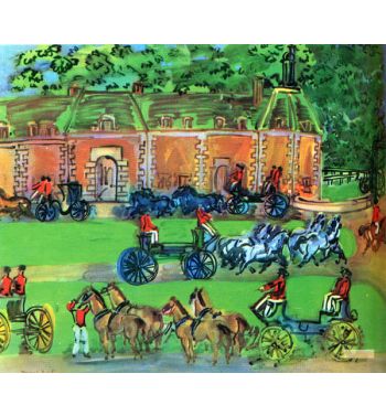 Chateau And Horses