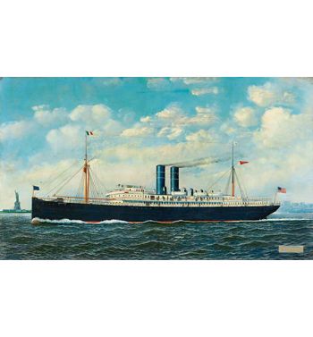 Steamship Merida In New York Harbor