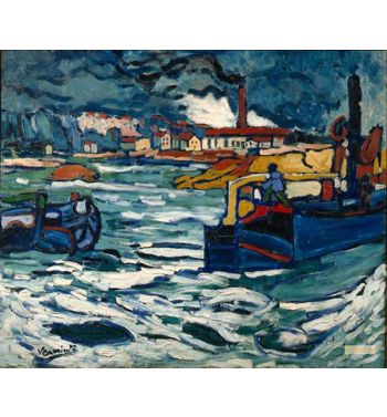 Barges On The Seine, 1905
