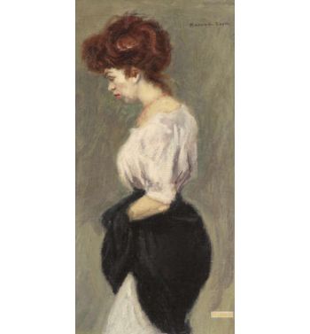 A Standing Woman in Profile