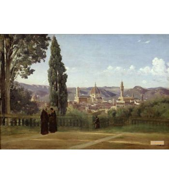 View Of Florence From The Boboli Gardens c1834 36