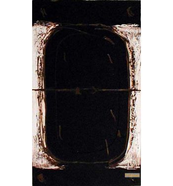 Etching In Brown And Burnt Sienna