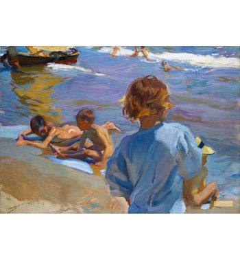 Children On The Beach Valencia
