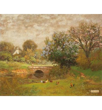 River Landscape in Spring