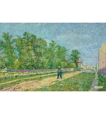 Man With Spade In A Suburb Of Paris