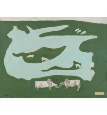 Grazing Brahmins, 1952