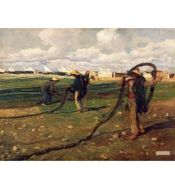 Fishermen With Their Nets