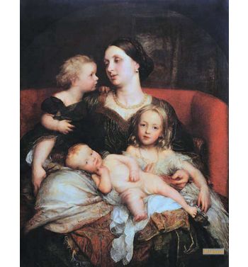 Mrs George Augustus Frederick Cavendish Bentinck And Her Children