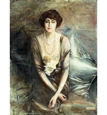 Portrait Of Mrs George Mcfadden Seated Three Quarter Length