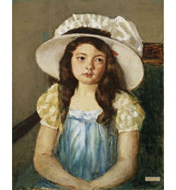 Francoise Wearing A Big White Hat