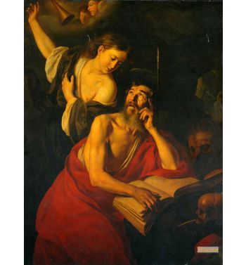St Jerome Visited By The Angels