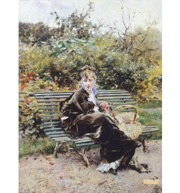 On Bench In Bois Hyde Park