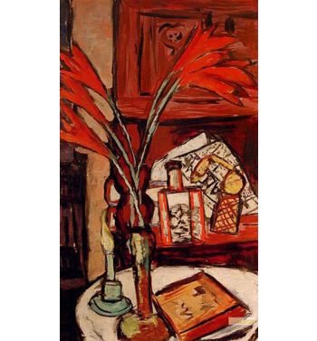 Still Life With Green Candle
