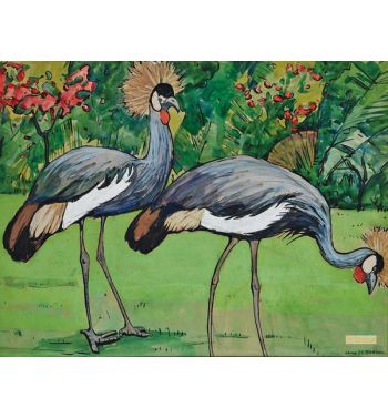 Grey Crowned Cranes