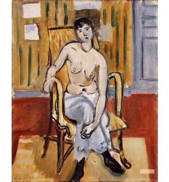 Seated Figure In Tan Room