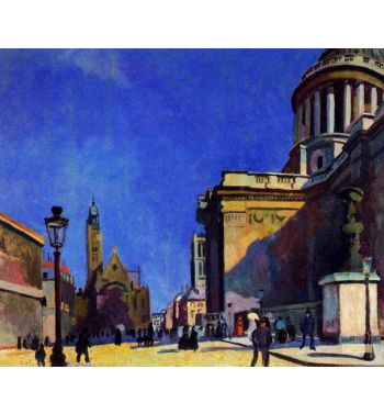 The Pantheon And St Etienne Du Mont