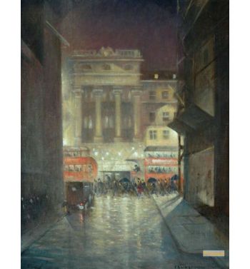 The Strand By Night c1937