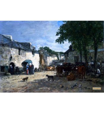 Cattle Market At Daoulas Brittany