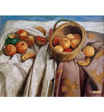 Still Life With Apples And Bananas