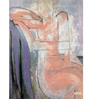 A Pink Nude Seated