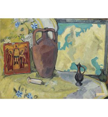 Still Life with Jug and Icon