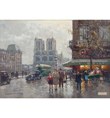 Notre Dame De Paris Vue Du Quai Saint Michel