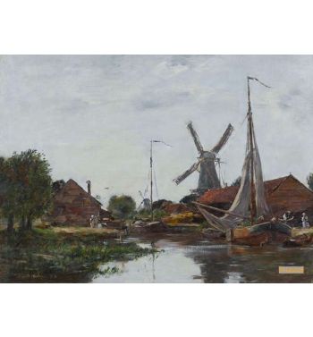 Dordrecht Moulin Sur La Meuse