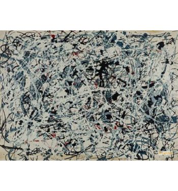 Composition White Black Blue And Red On White 1948