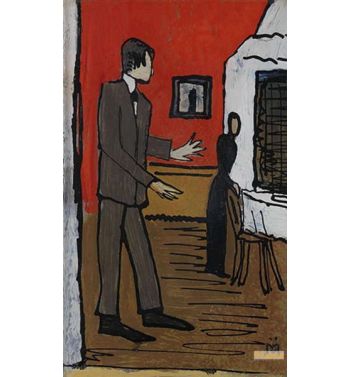 Couple In Interior 1917