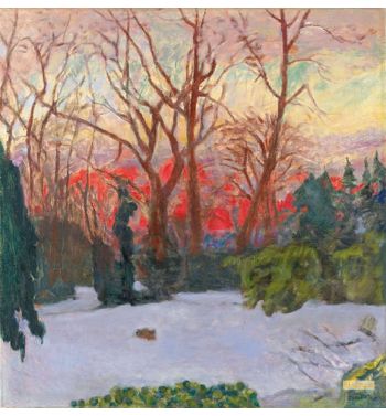 The Garden Under Snow, Sunset